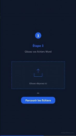 Comment Fusionner des fichiers Word Gratuitement en Ligne | EditPDFree