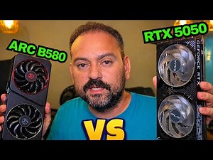 Bizarro!! RTX 5050 VS INTEL ARC B580 testes em 1440p, 8GB VRAM vs 12GB VRAM !