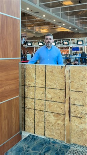 SGF: a new floor 🌌 Construction continues at the Springfield airport. A new surface paves the way, with waves winding through a beloved terminal. But yet, the winds of change continue to blow. More weeks of construction are ahead and a small band of artisans and jockey pilots are ready to continue to pour… | Springfield-Branson National Airport