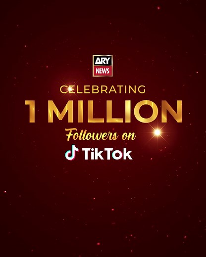 ARY News Achieves 1 Million Followers Milestone on TikTok