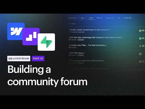 Building a community forum with Webflow, Wized and Supabase | Part 1