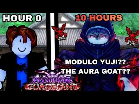 Spending 10+ HOURS Obtaining The *NEW* 0.01% META MODULO YUJI In Anime Guardians