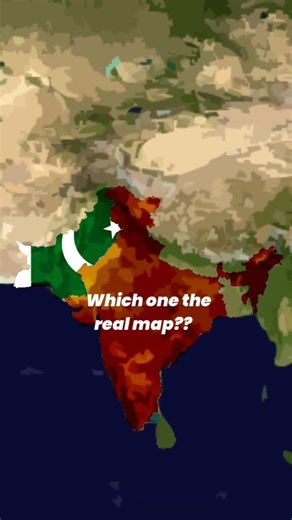 Which one is the real map of pakistan?? #facts #geography
