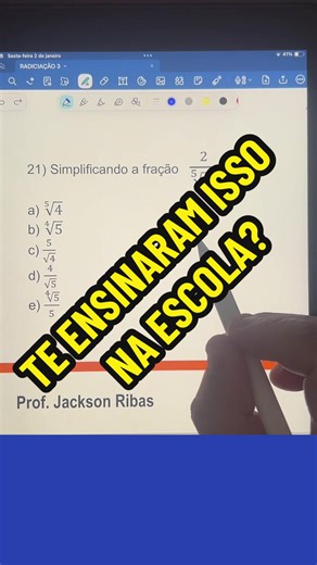 VOCÊ SABE RACIONALIZAR COM ÍNDICE DIFERENTE DE 2? #cursinho #concursopublico #vestibular #matematica