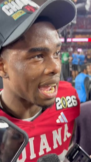 Jamari Sharpe and Miami native sealed the Hoosiers' title win with an interception. Afterward, he spoke about returning home. | The Herald-Times