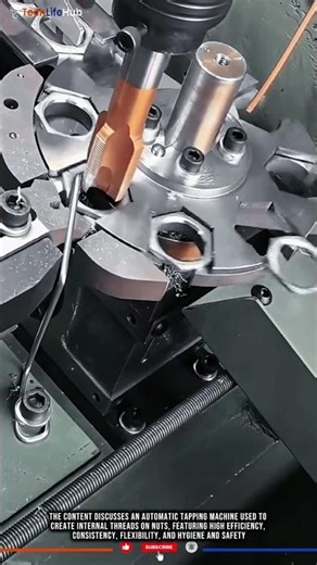 Innovation Automatic Tapping: High Output Nut Threading, Precision & Consistency #tech