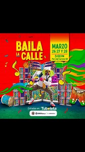 Carnaval de Barranquilla on Instagram: "¡Atención!⚠️ ¡Vuelve la pista de baile a cielo abierto más grande del mundo en el #Carnaval2022!拾  El 26, 27 y 28 de marzo, serán 500 metros de experiencias musicales y gastronómicas desde el corazón de Barrio Abajo, en el Par Vial de la Cra 50. ¿Ya tienes tu combo listo de #BailaLaCalle?朗 Menciónalos aquí  Entradas en @tuboleta"