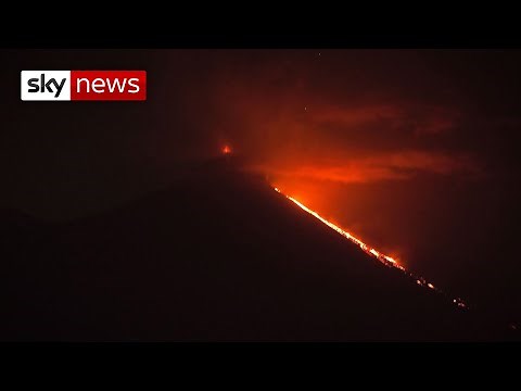 Three erupting volcanoes cause panic in Guatemala