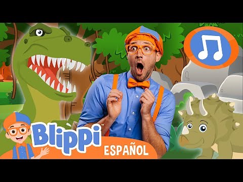 Blippi Canción Del Dinosaurio 🎵 Blippi Español - Canciones para niños
