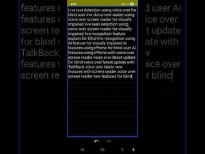 IOS 26 voice over screen reader live scene text document detection iPhone artificial intelligence