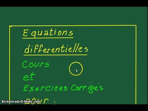 équations différentielles-cours-1ère année univ-math sup