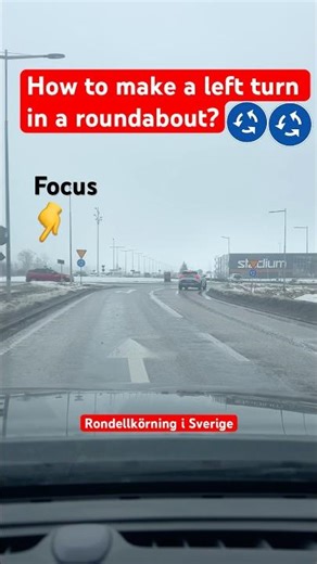 roundabout driving sweden | roundabout driving tips | rondellkörning