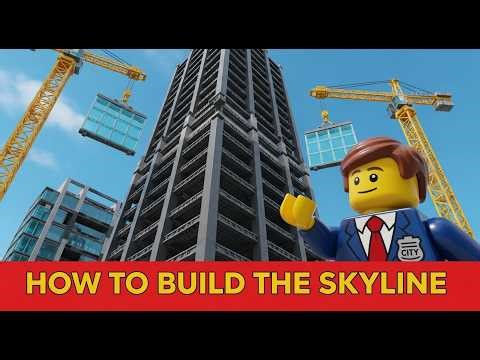 Building LEGO Skyscrapers: Creating THE SKYLINE (Ep 2) | KING LAND LEGO CITY
