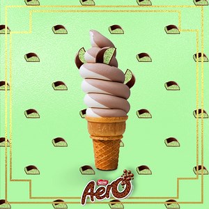 Put a little pep in your step by crumbling a NESTLÉ AERO PEPPERMINT bar on top of vanilla ice cream 🍫🍦. #NESTLÉ #AERO #PEPPERMINT | Aero South Africa