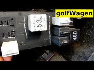 VW Golf 5 interior lights relay terminal 30