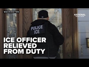 ICE officer suspended after allegedly shoving woman