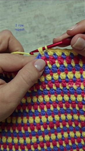 Block Bean Stitch 2 Row Repeat Crochet Pattern | Crochet Blanket #crochettutorial #easycrochet