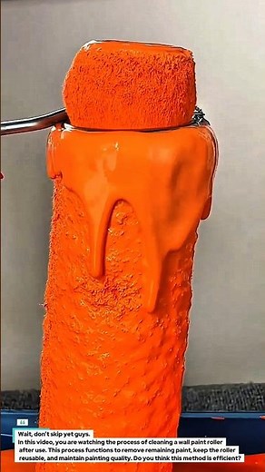 Wall Paint Roller Cleaning Process | Proper Tool Maintenance Method.