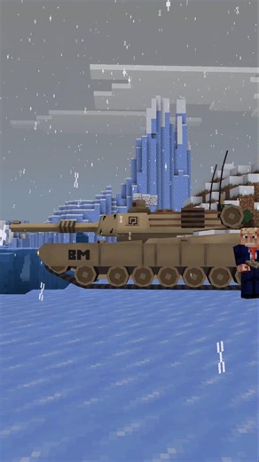 M1 Abrams tank minecraft Greenlamd gift from Trump :)