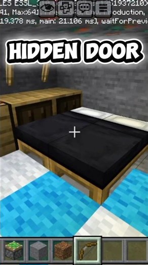 Hidden Door Secret Room #minecraft #minecraftmeme #minecraftparody #jumpstyle #minecraftshop