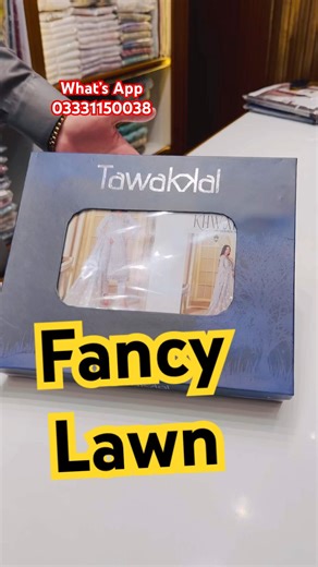Tawakkal Luxury Lawn Fancy Shirt / Lawn Dupatta Embroidered / Plan Trousers / #shorts #bgfabrics