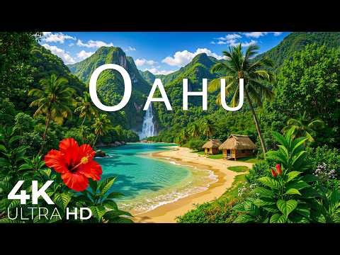 Oahu, Hawaii 4K - Exploring Hawaii's Stunning Beaches and Volcanic Wonders - 4K VIDEO UHD