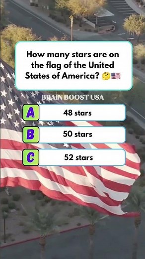 Stars Count Challenge!⭐how many stars are on the flag of The United States of America#quizshorts