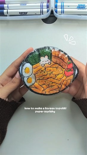 How to make a korean topokki paper squishy🥢✨️#shorts#papersquishy#diy#tutorial#asmr#papercraft