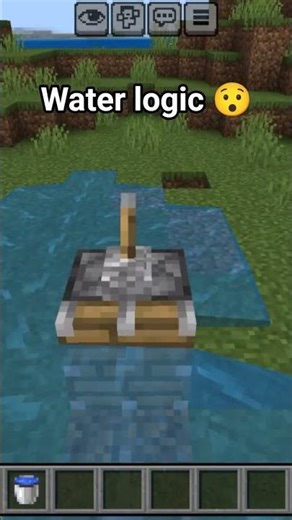 water logic 😯😱 #minecraft #trendingshorts #gaming #bome #popular #minecraftshorts