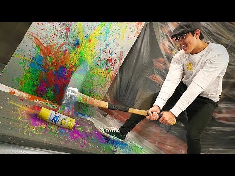 Painting With Spray Can Explosions!