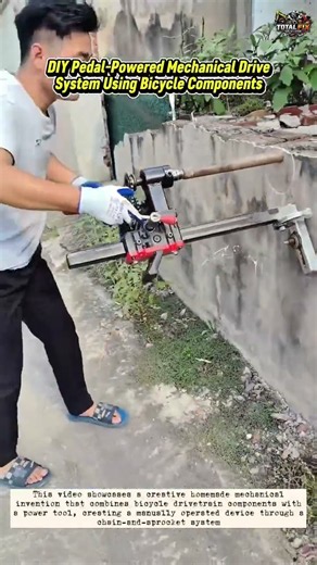 DIY Pedal-Powered Mechanical DriveSystem Using Bicycle Components