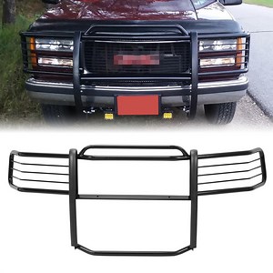 Kojem Front Bumper Grille Brush Headlight Guard for 2007-2013 Chevy Silverado GMC Sierra 1500