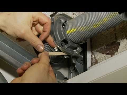 Change garage door spring