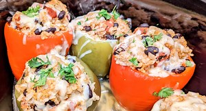 Crockpot stuffed Peppers — Mandy in the Making | Meals & More on YouTube
