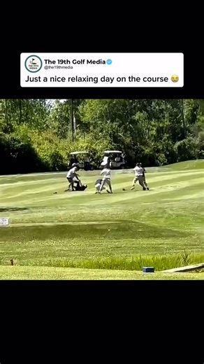 The 19th Golf Media on Instagram: "How does this even get started? 😭 • • • #golf #brawl #viralmemes #golfmemes #golfers"