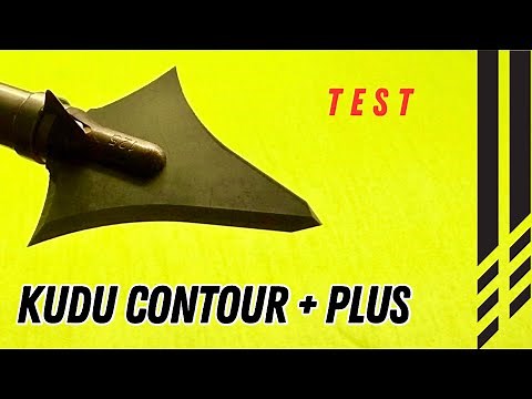 KUDU CONTOUR PLUS SINGLE BEVEL, 125gr BROADHEAD TEST