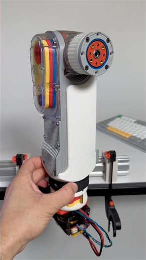 Robotic lower arm. My latest video covers full build #robotics #3dprinting #engineering #design #cad