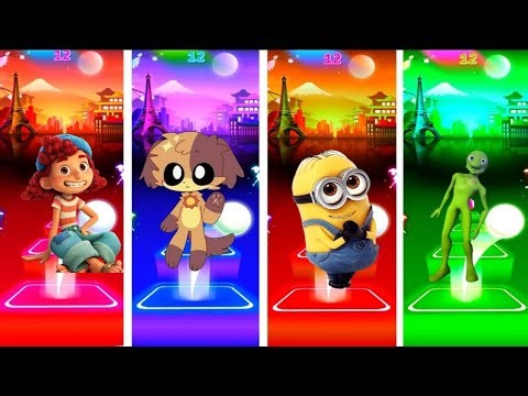 Minion vs dancing CGI alien vs dog day poppy vs Mario All variation music video.
