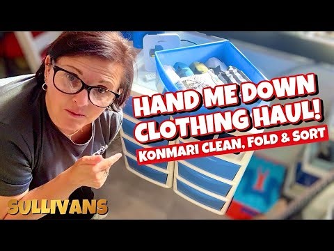 ** HUGE Clothing Declutter & Thrifting HAUL! ** | MARI KONDO Fold & Sort!