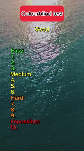 Colourblind Test Challenge