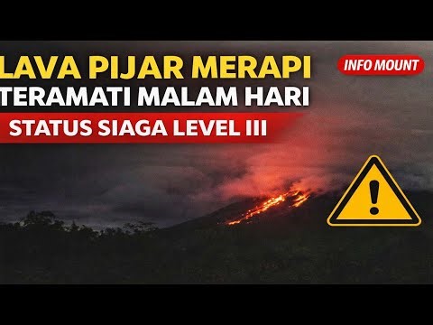 BARU !! Guguran Lava Terlihat Jelas dari Puncak Gunung Merapi