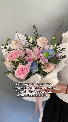 He notice the detail 🥺 - #flower #bouquet #janicefloristbar #freshflower