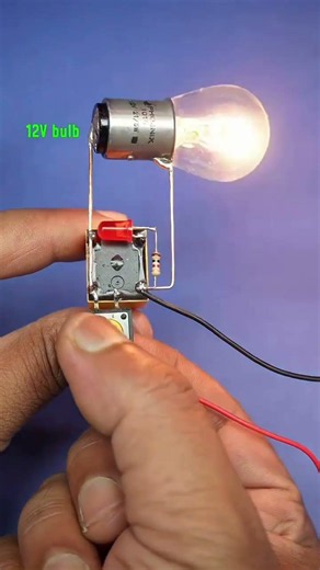 💡 Amazing 12V Relay Push Button Light Circuit | Simple Electronics Project