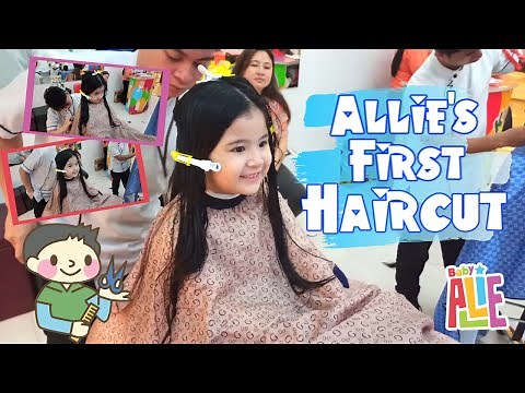 First EVER Haircut at 4 years old! | Toddler Getting Haircut | Best Haircut For Girls| Baby Allie