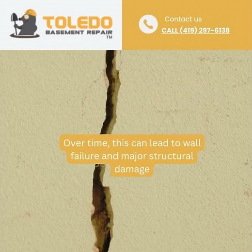Foundation Wall Cracks - Toledo Basement Repair