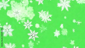 A seamless vector pattern with a blue and white snowflake design on a grass background, featuring festive Christmas and holiday elements Stock Video