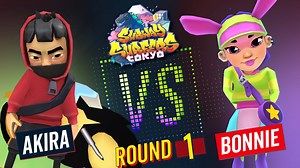 7.7K views · 473 reactions | We are taking off in Tokyo with our amazing new surfer, Akira, and cool Harajuku Bonnie. Have you tried the new Boombox feature in the game yet? Tell us which track's your favorite!  | Subway Surfers | Facebook