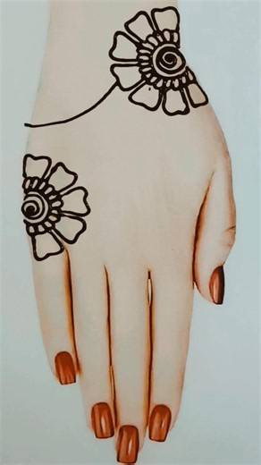 beautiful and simple unique mehndi design | very simple mehndi design for hand | easy hand mehndi ||