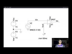 Design of Non-Inverting and Inverting Comparator with Applications | LTspice Tutorial on MacOS