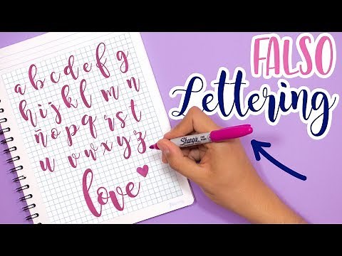 How to make the false lettering alphabet with sharpies